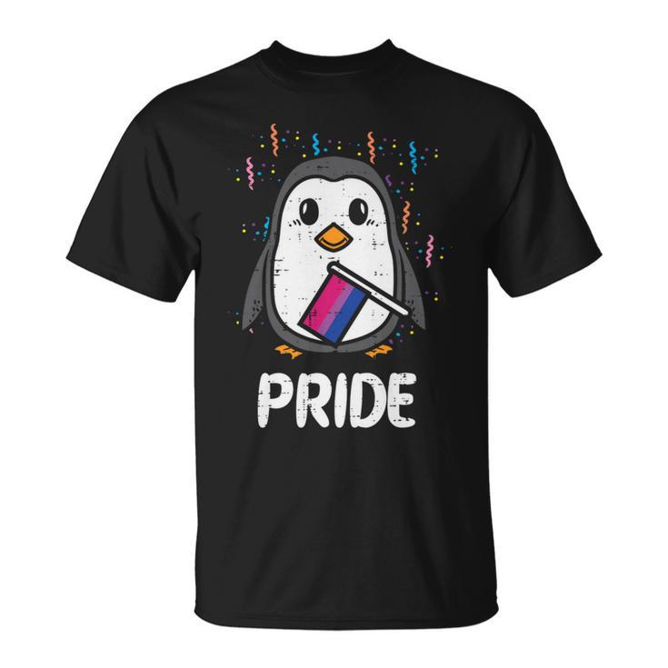 Bisexual Flag Penguin Lgbt Bi Pride Stuff Animal   Unisex T-Shirt