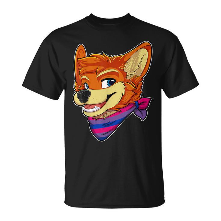 Bisexual Fursona Furry Fox Gay Rights Pride Week T-Shirt