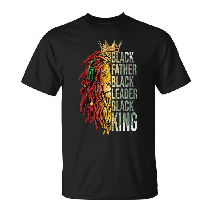 Black Father Leader King Melanin Men African Fathers Day  Unisex T-Shirt