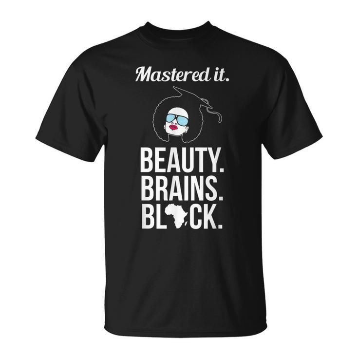 Black Queen Mastered It Masters Graduation T   Unisex T-Shirt
