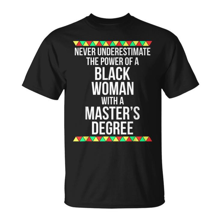 Black Queen Woman Power Masters Graduation T   Unisex T-Shirt