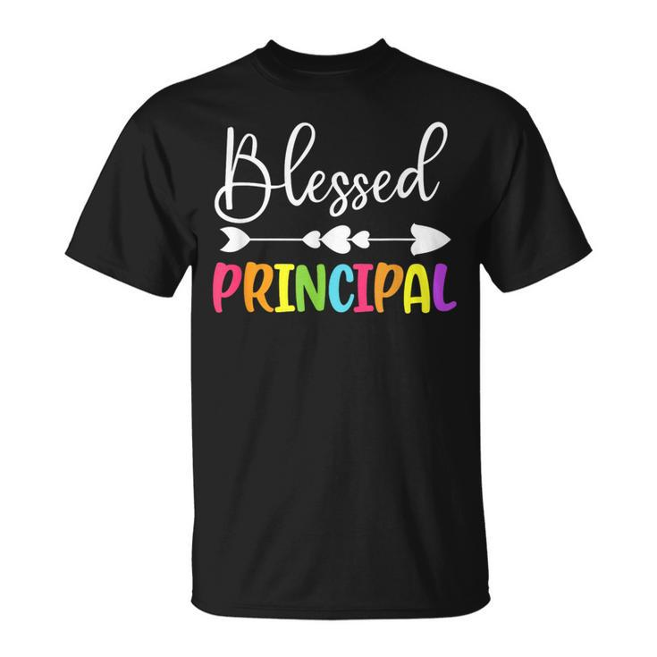 Blessed Principal Back To School Principal Appreciation T-Shirt