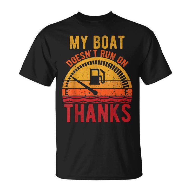 Vintage Pontoon Boat Captain Party in Slow Motion Women's T-Shirt