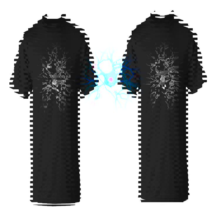 Brain Neuron Fancy Blue Nerve Neurology Neuroscience T-Shirt