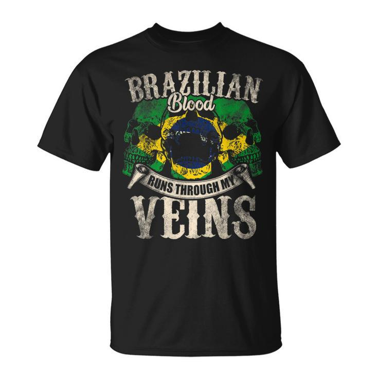 Brazilian Blood Runs Through My Veins T-Shirt