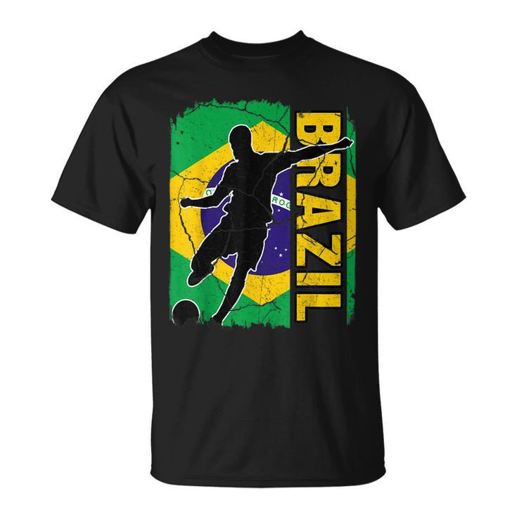 Brazilian Soccer Team Brazil Flag Jersey Football Fans  Unisex T-Shirt