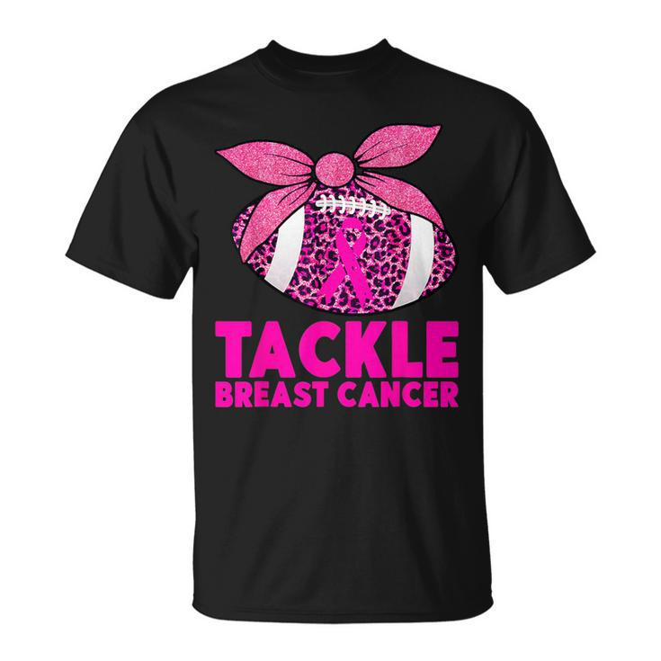 Tackle Breast Cancer Football Slang Cancer Awareness Unisex T-Shirt