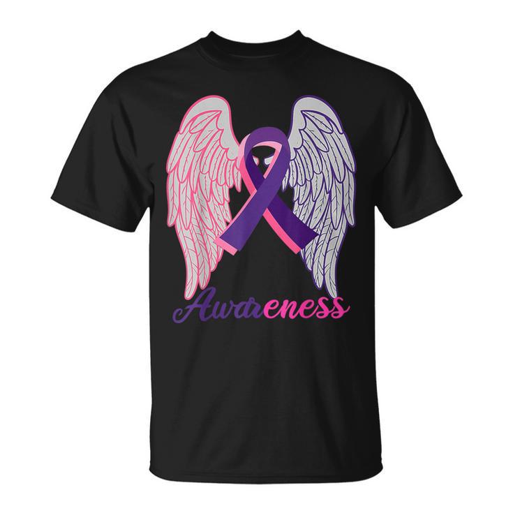 Breast Cancer And Domestic Violence Awareness Survivor Long Sleeve T ...