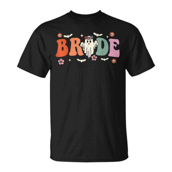 Bride Let's Go Ghouls Ghost Halloween Spooky Bachelorette T-Shirt