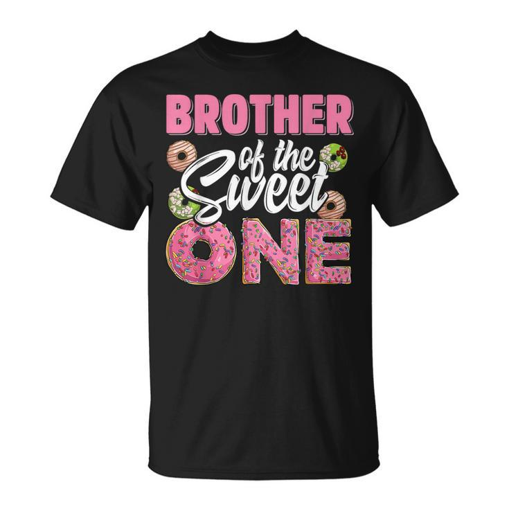 Brother Of The Sweet One Birthday 1St B-Day Donut One Party T-Shirt