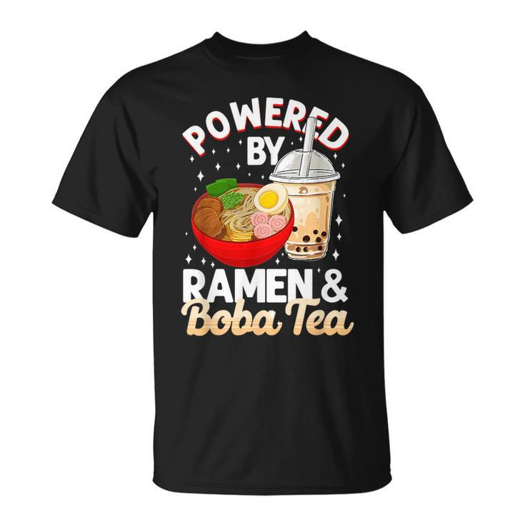 Bubble Powered By Ramen & Boba Tea Noodle  Unisex T-Shirt
