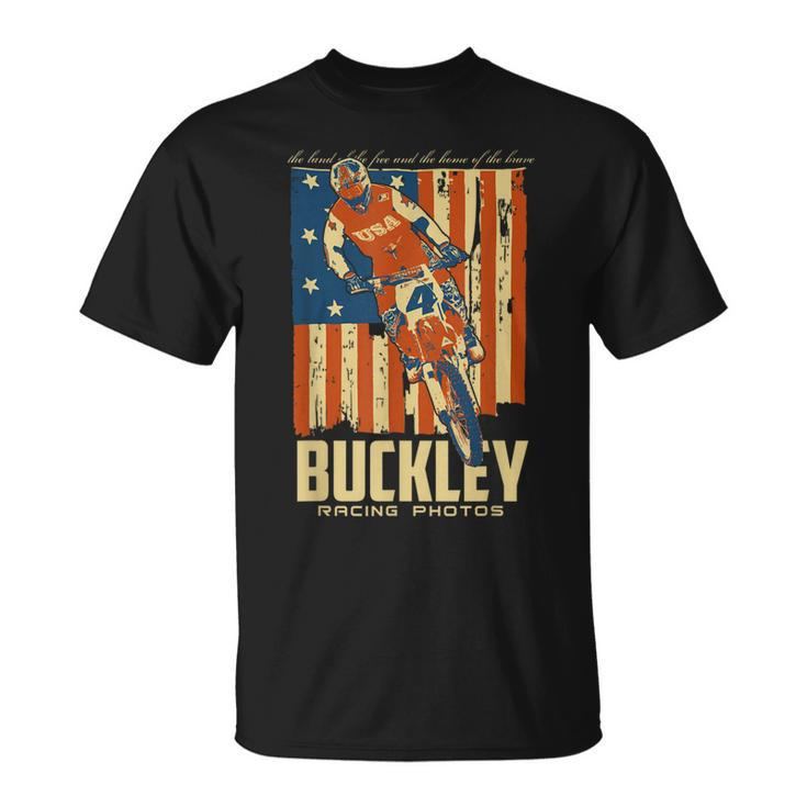 Buckley Racing Photos Buckley Old Glory 1984  Unisex T-Shirt