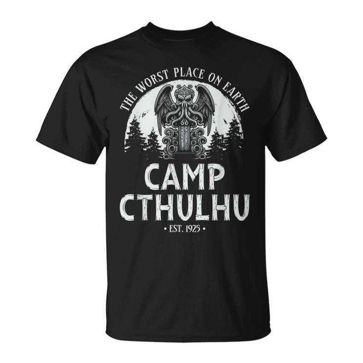 Camp Cthulhu Funny Cosmic Horror Cthulhu  Unisex T-Shirt