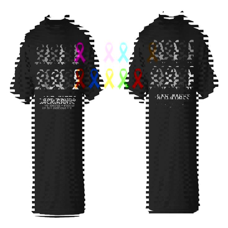 Cancer Awareness Clothing - Fight Cancer Ribbon  Unisex T-Shirt