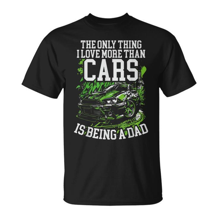 Car Racer Dad Speed Driver Car Lover Daddy Fathers Day  Unisex T-Shirt