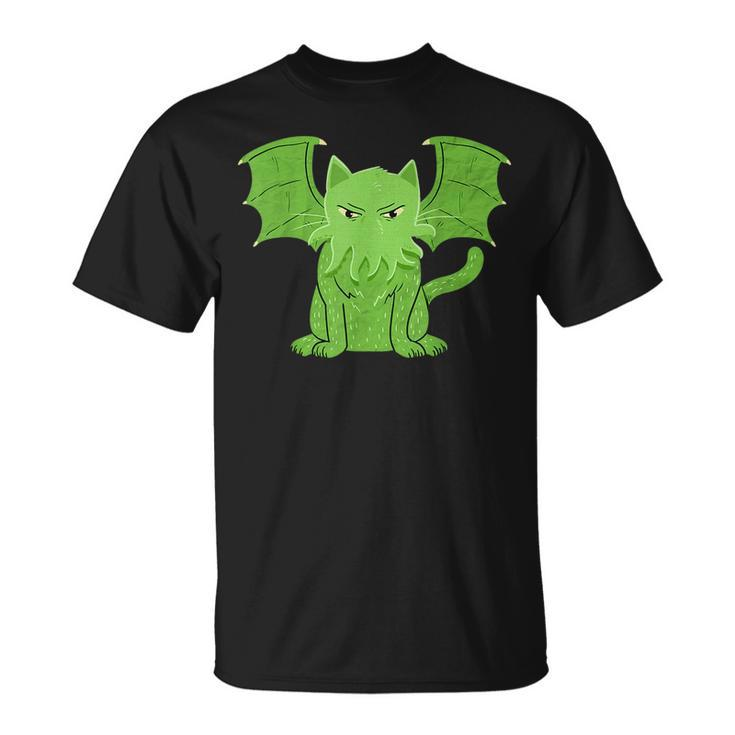 Cathulhu Cute & Scary Monster Cat Graphic  Unisex T-Shirt