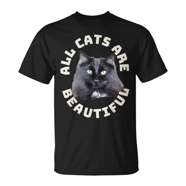 All Cats Are Beautiful Chantilly-Tiffany Cat Heartbeat T-Shirt