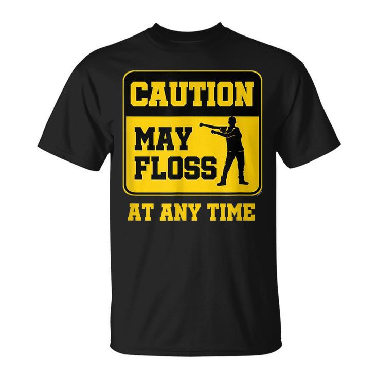 Caution Floss Dance Warning Gift  Unisex T-Shirt