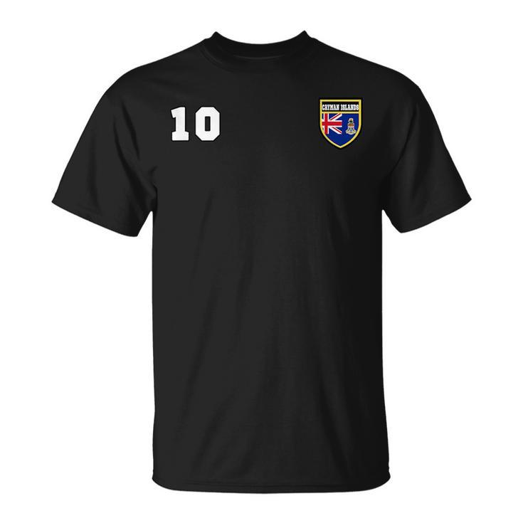 Cayman Islands  Number 10 Soccer  Flag Football Unisex T-Shirt