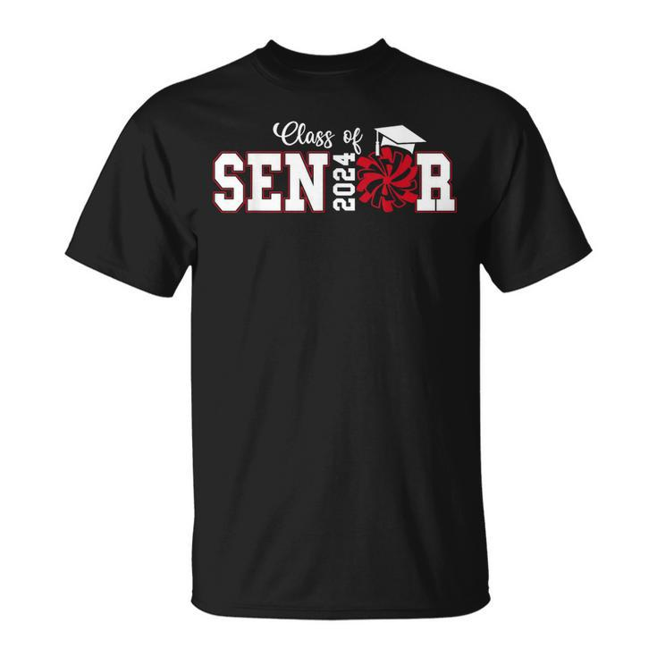 Cheer Senior 2024 Class Of 2024 Cheerleading Graduation Unisex T-Shirt