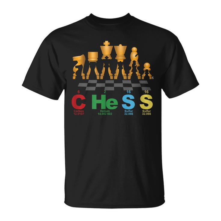 Chess Periodic Table Science Chessboard T-Shirt