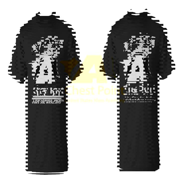Chest Point Mass Academy Weightlifting Bodybuilding Gym Unisex T-Shirt
