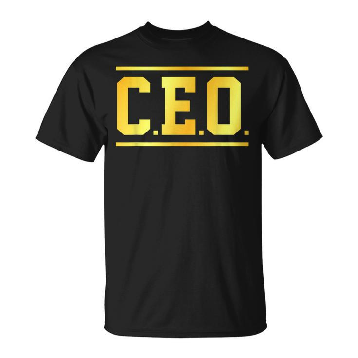 Chief Executive Officer Entrepreneur Ceo T-Shirt