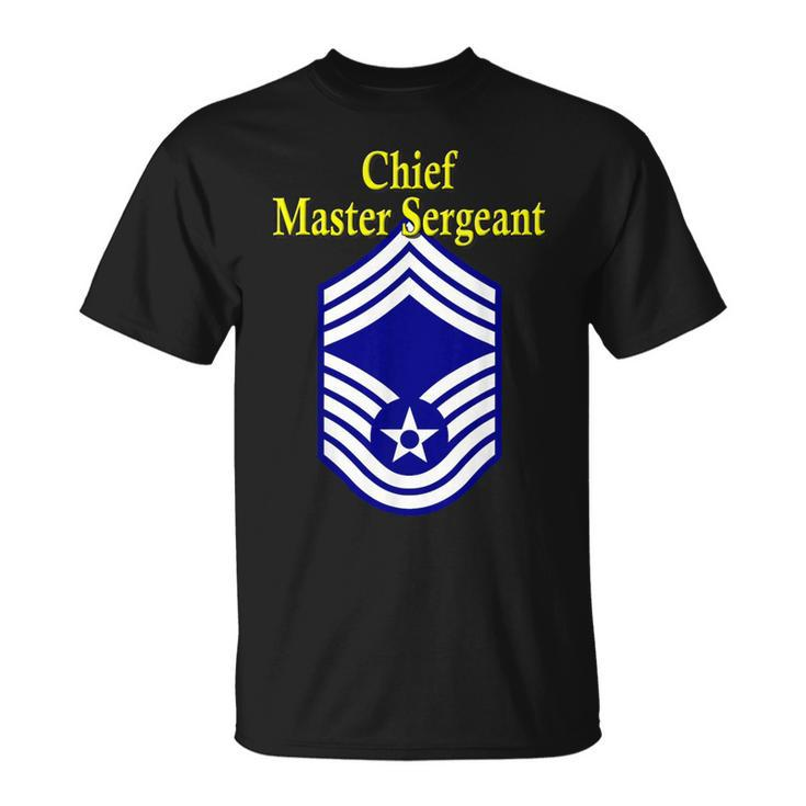 Chief Master Sergeant Air Force Rank Insignia T-Shirt