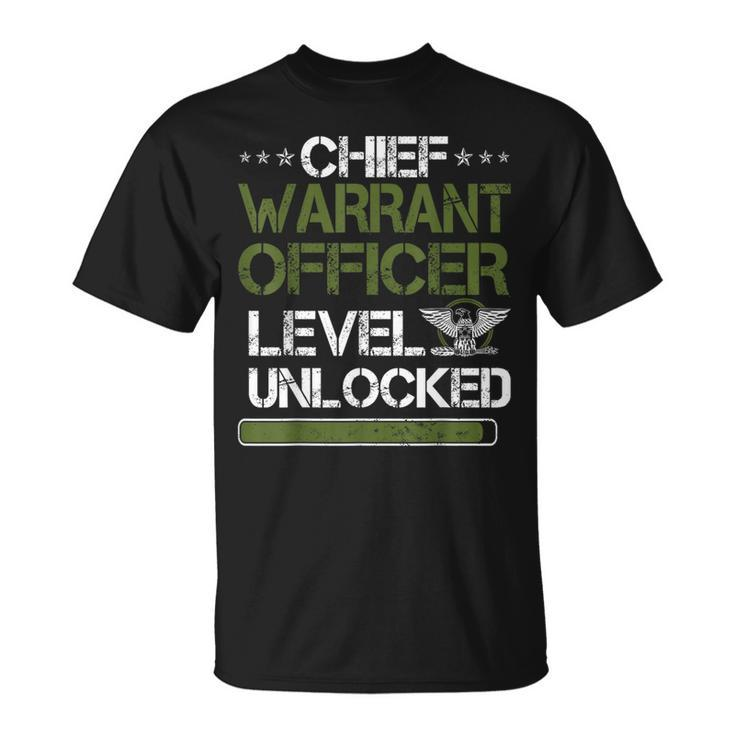 Chief Warrant Officer Leverl Unlocked Us Army Cwo T-Shirt