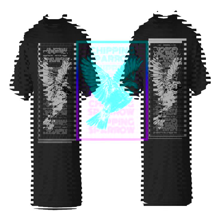 Chipping Sparrow Bird Vintage Retro Chipping Sparrow T-Shirt