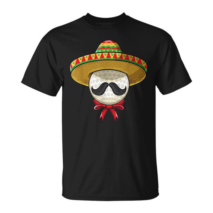 Cinco De Mayo  | Golf Mexican Sombrero Cinco De Mayo Funny Gifts Unisex T-Shirt