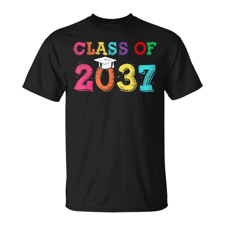 Class Of 2037 Pre K Graduate Preschool Graduation T-Shirt