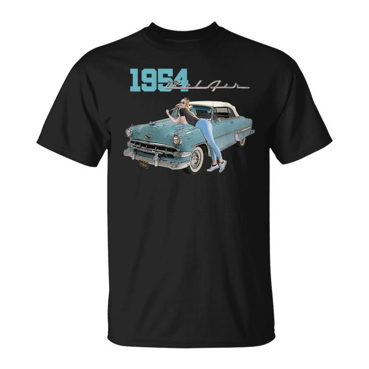 Classic Cars 1954 Belair 50S Convertible Car Collectors Unisex T-Shirt