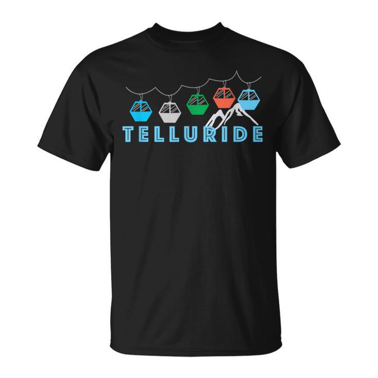 Colorado Ski Mountain Gondola Telluride T-Shirt
