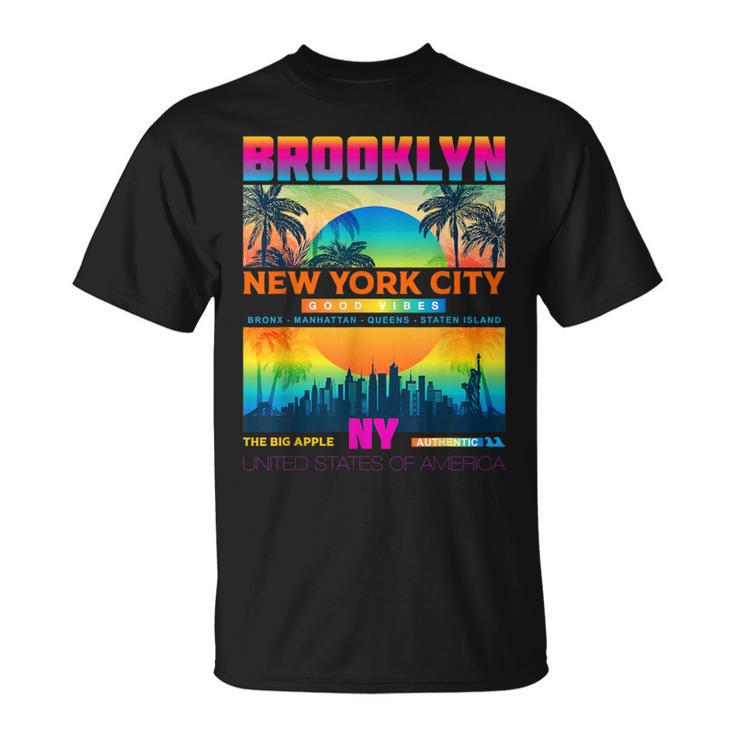 Colorful Brooklyn New York City T Urban New York City T-Shirt