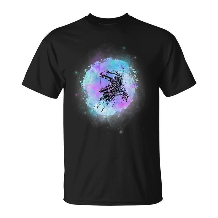 Colorful Space Astronaut Nebula Cloud Galaxy Space Funny Gifts Unisex T-Shirt