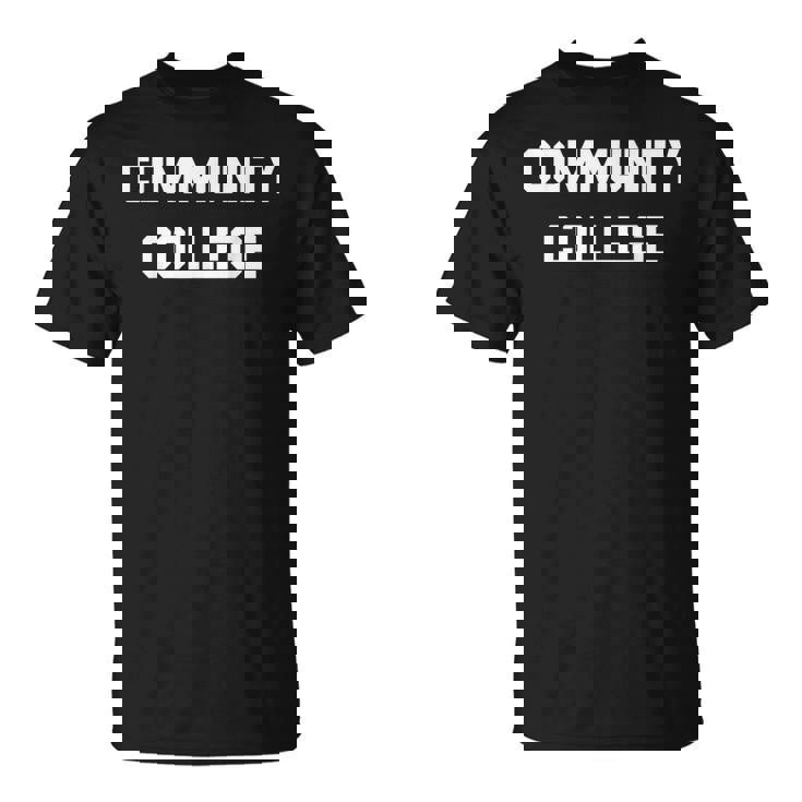 Community-College-Associates Large-Wide-Letters T-Shirt
