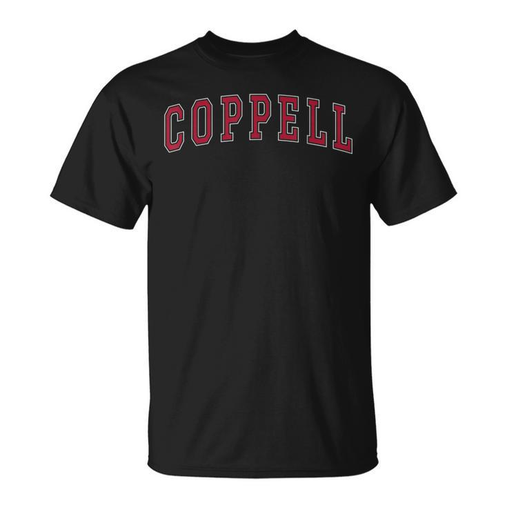 Coppell Texas Souvenir Sport College Style Text T-Shirt
