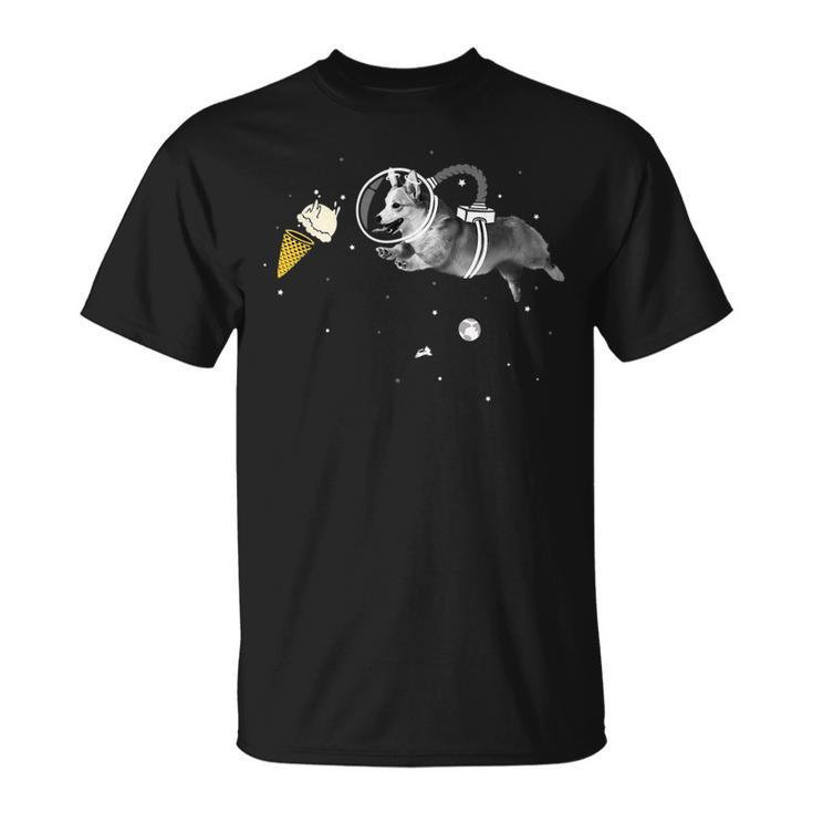 Corgi Astronaut In Space  - Icecream Corginaut  Unisex T-Shirt
