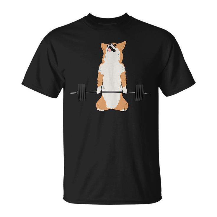 Corgi Dog Deadlift Funny Fitness Gym Workout Swole Dank Meme  Unisex T-Shirt