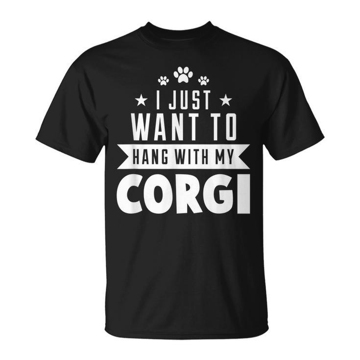 Corgi Dog  For Girls Boys Unisex T-Shirt
