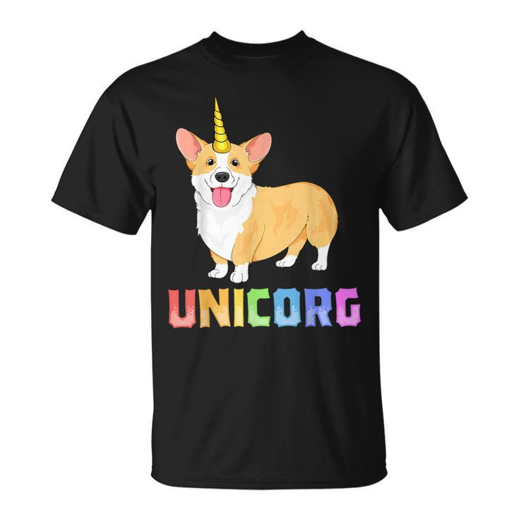 Corgi  For Kids Girls Unicorg Unicorn Corgicorn Dog  Unisex T-Shirt