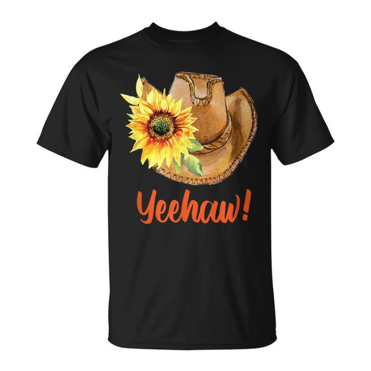 Country Cowgirl Hat Yeehaw Unisex T-Shirt