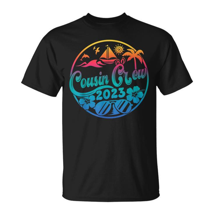 Cousin Crew 2023 Summer Vacation Holiday Family Camp Tie Dye  Unisex T-Shirt