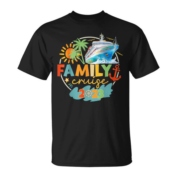 Cruise Squad 2023 Family Matching Vacation Group Trip Party Cruise Funny Gifts Unisex T-Shirt