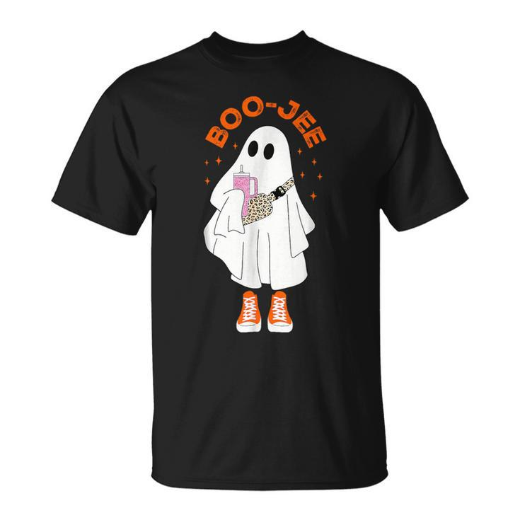 Cute Boo Ghost Spooky Halloween Costume Boo Jee Boujee T-Shirt