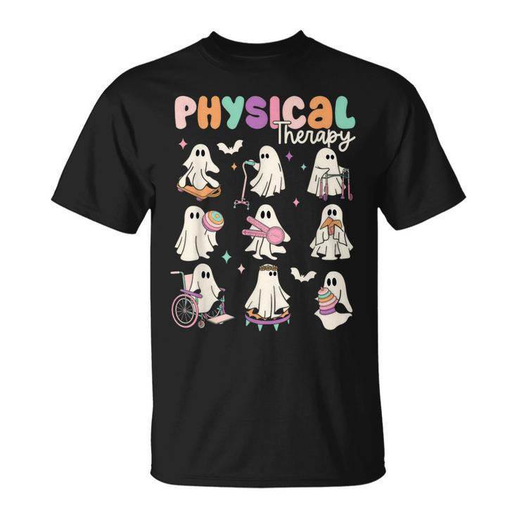 Cute Ghost Physical Therapy Pt Physical Therapist Halloween T-Shirt