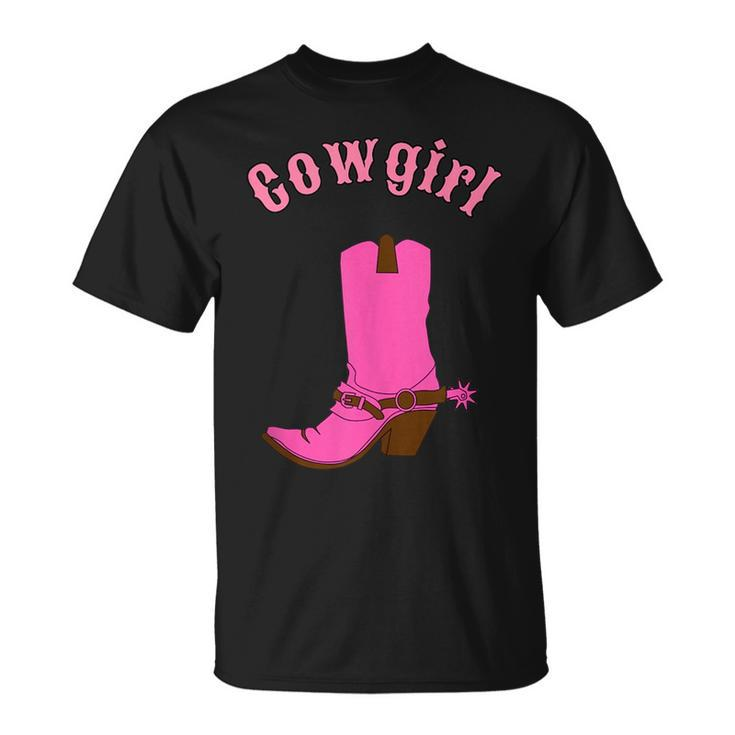 Cute Pink Cowgirl Boot Gift  Unisex T-Shirt