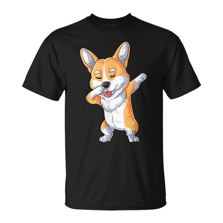 Dabbing Corgi T  Boys Kids Dog Lover Dab Dance Gifts  Unisex T-Shirt