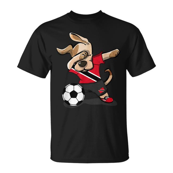 Dabbing Dog Trinidad And Tobago Soccer Jersey Football Lover T-Shirt